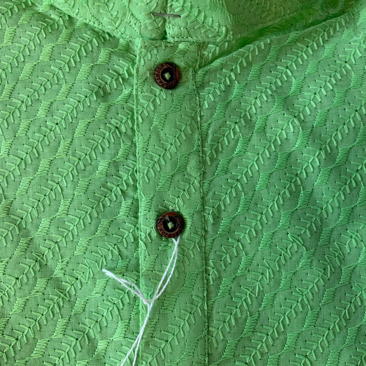 Green Pure Cotton Kurta Pyjama