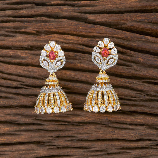 Rani American Diamond Small Jhumki Earrings
