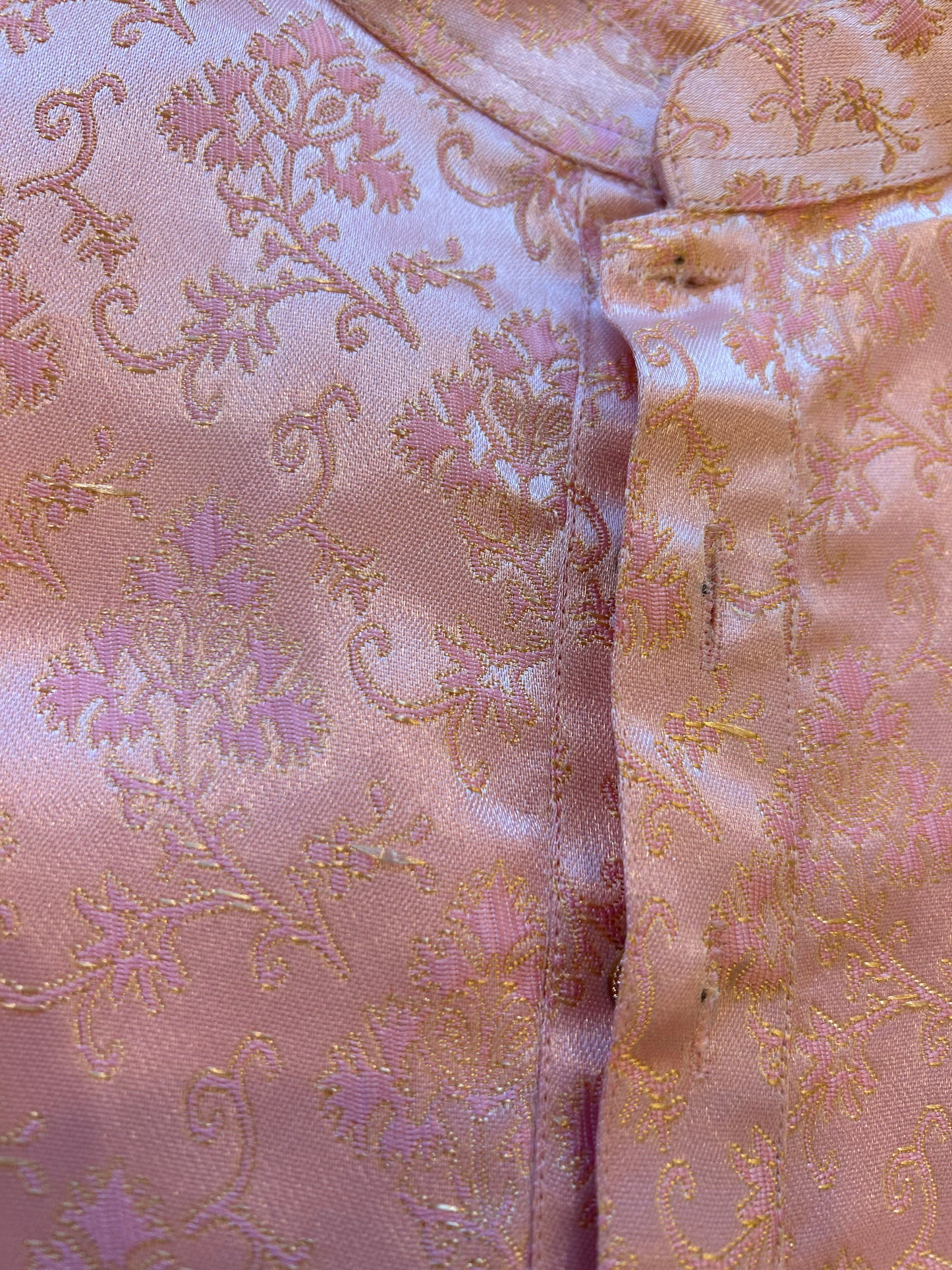 Light Pink and Gold Kurta Pyjama